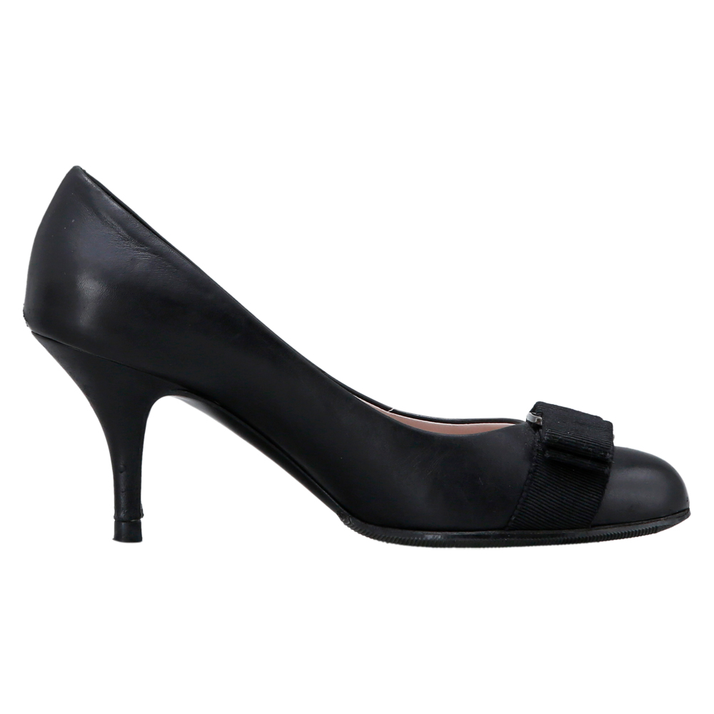 FERRAGAMO(USED)페레가모 라바리본 블랙 펌프스