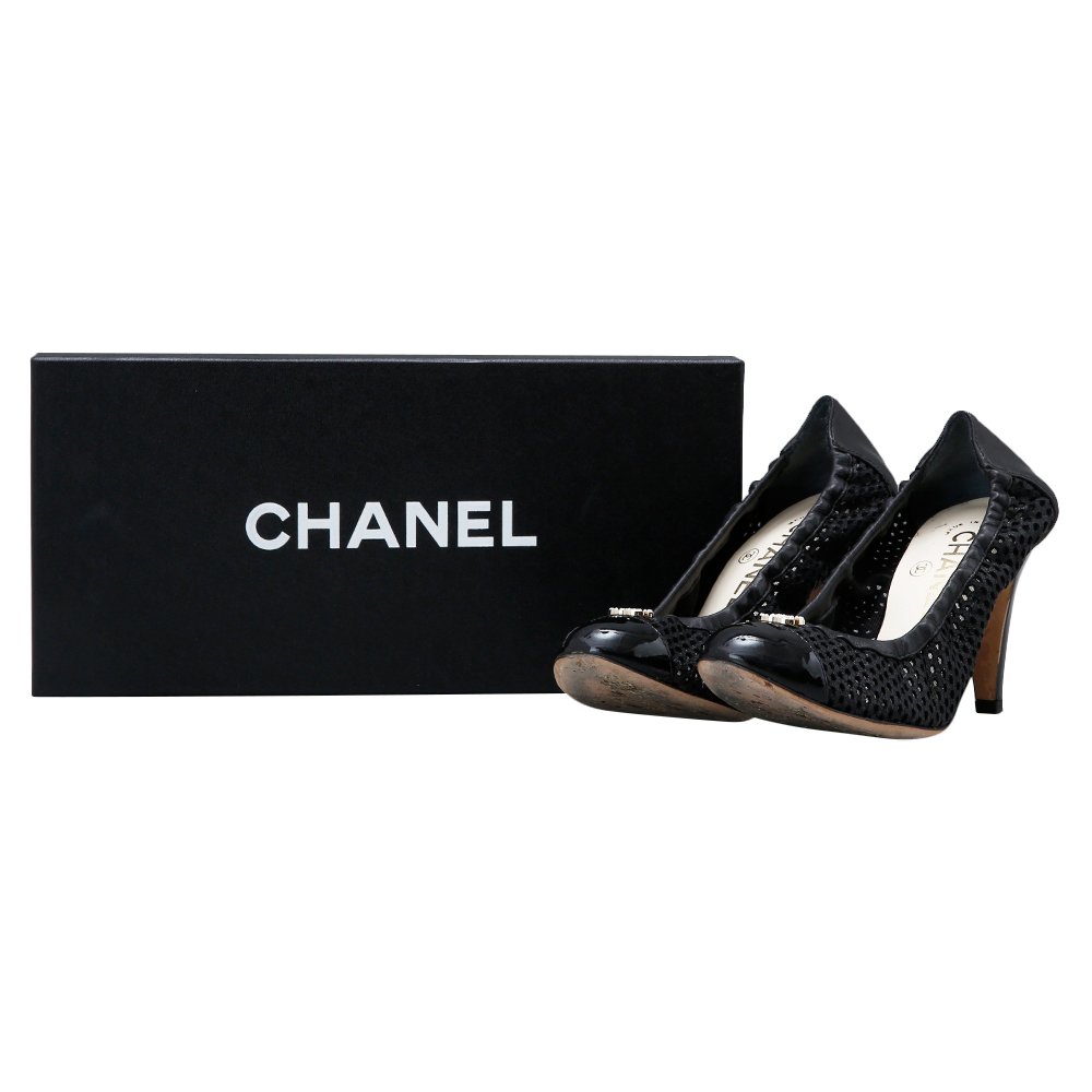 CHANEL(USED)샤넬 CC로고 밴딩 구두