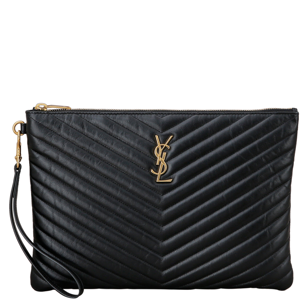 Yves Saint Laurent(USED)생로랑 모노그램 쉐브론 클러치