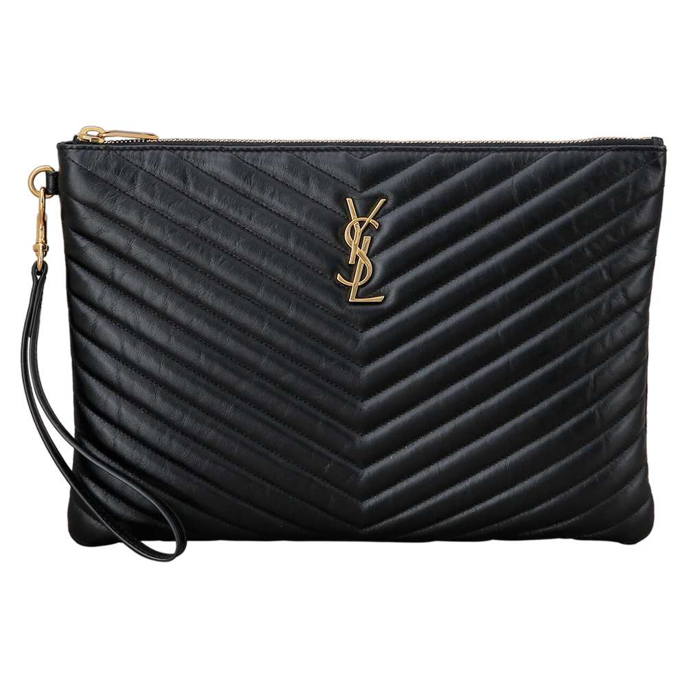 Yves Saint Laurent(USED)생로랑 모노그램 쉐브론 클러치