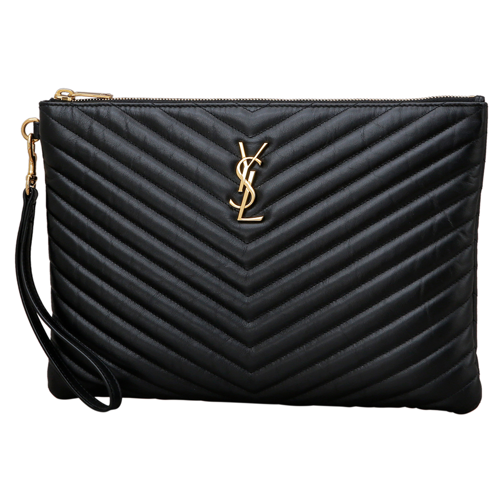 Yves Saint Laurent(USED)생로랑 모노그램 쉐브론 클러치