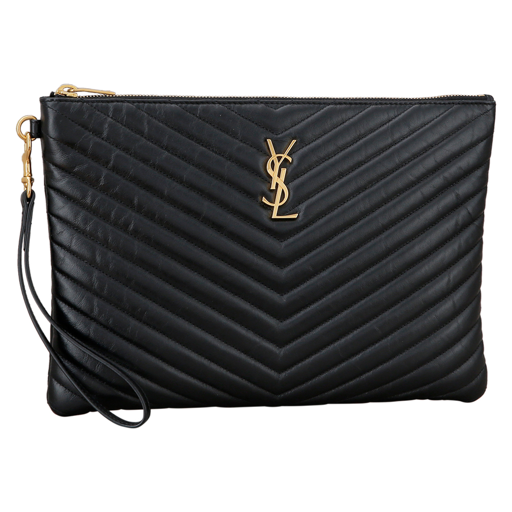 Yves Saint Laurent(USED)생로랑 모노그램 쉐브론 클러치