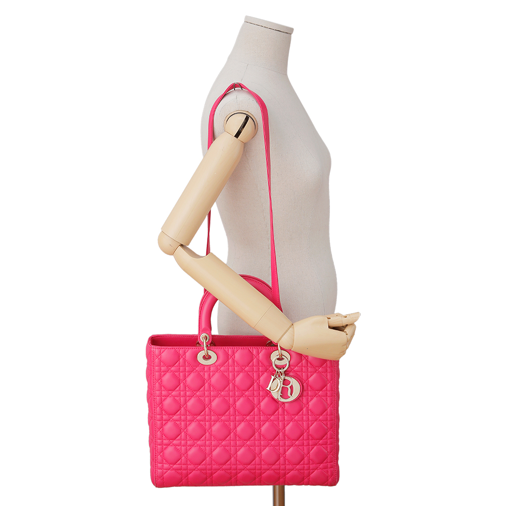 CHRISTIAN DIOR(USED) 크리스찬디올 레이디디올 핑크 라지