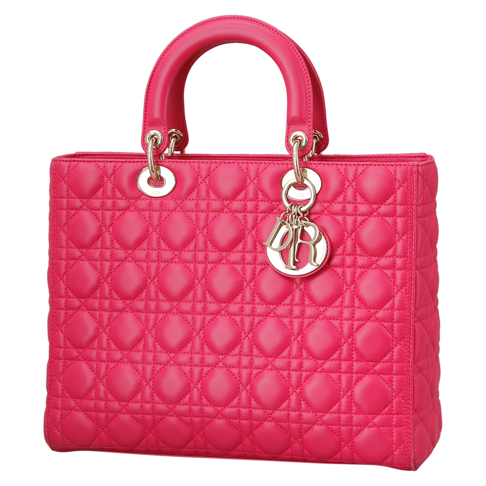 CHRISTIAN DIOR(USED) 크리스찬디올 레이디디올 핑크 라지