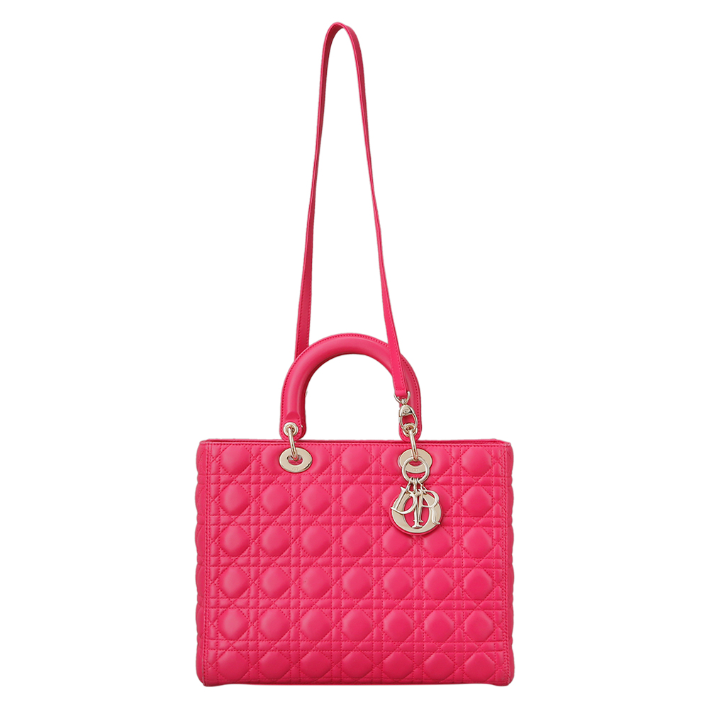 CHRISTIAN DIOR(USED) 크리스찬디올 레이디디올 핑크 라지