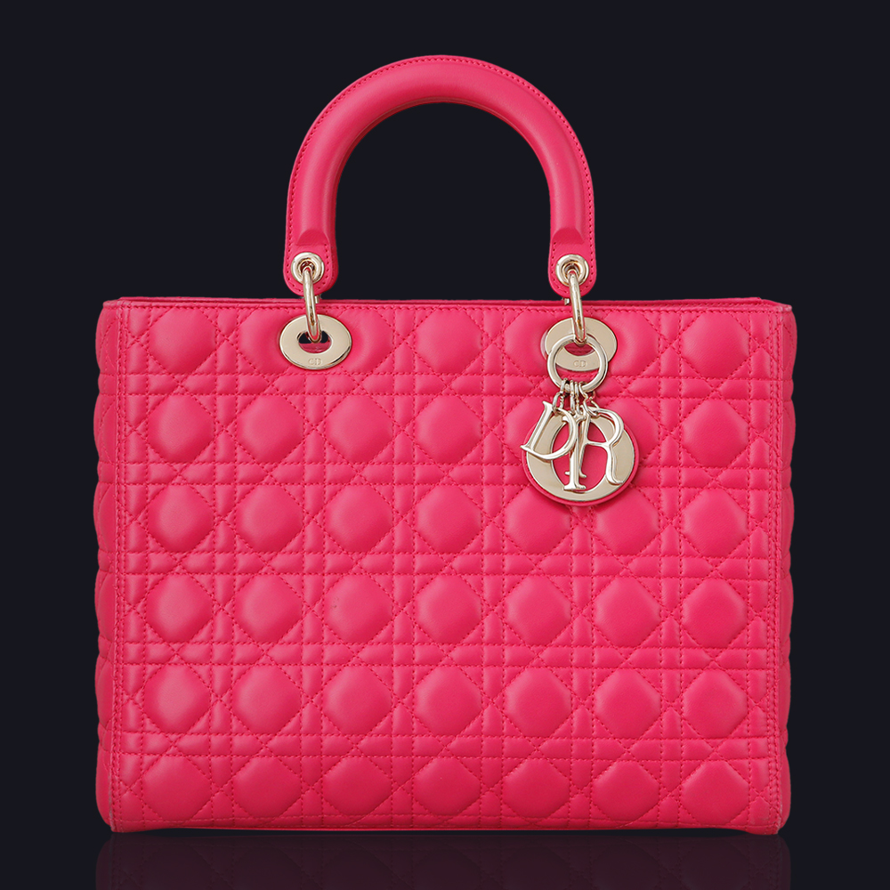 CHRISTIAN DIOR(USED) 크리스찬디올 레이디디올 핑크 라지