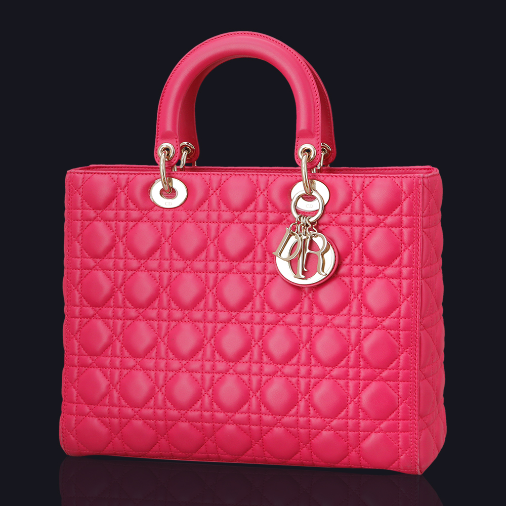 CHRISTIAN DIOR(USED) 크리스찬디올 레이디디올 핑크 라지