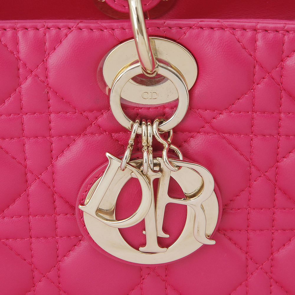 CHRISTIAN DIOR(USED) 크리스찬디올 레이디디올 핑크 라지