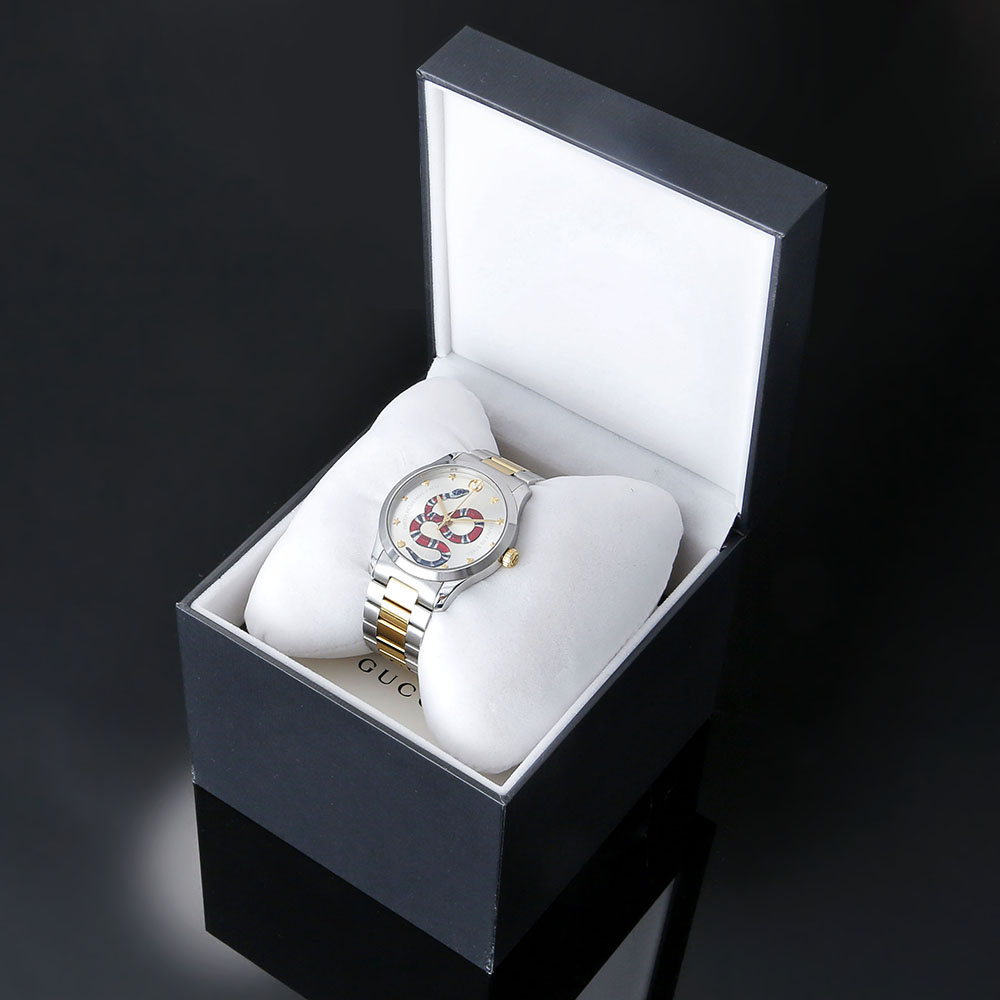 GUCCI(USED)구찌 스네이크 스틸 쿼츠