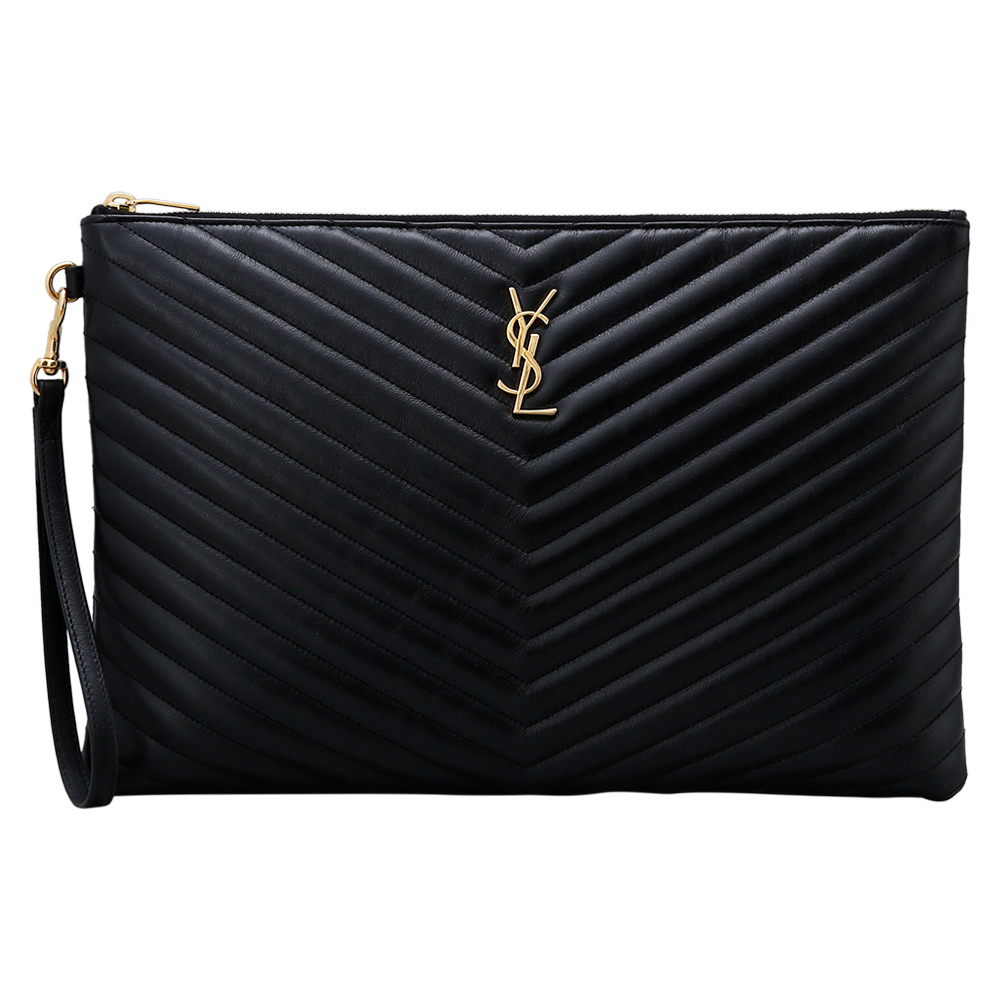 Yves Saint Laurent(USED)생로랑 모노그램 쉐브론 클러치