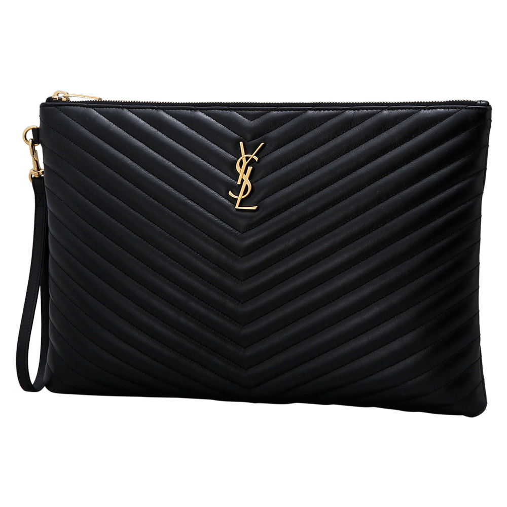Yves Saint Laurent(USED)생로랑 모노그램 쉐브론 클러치