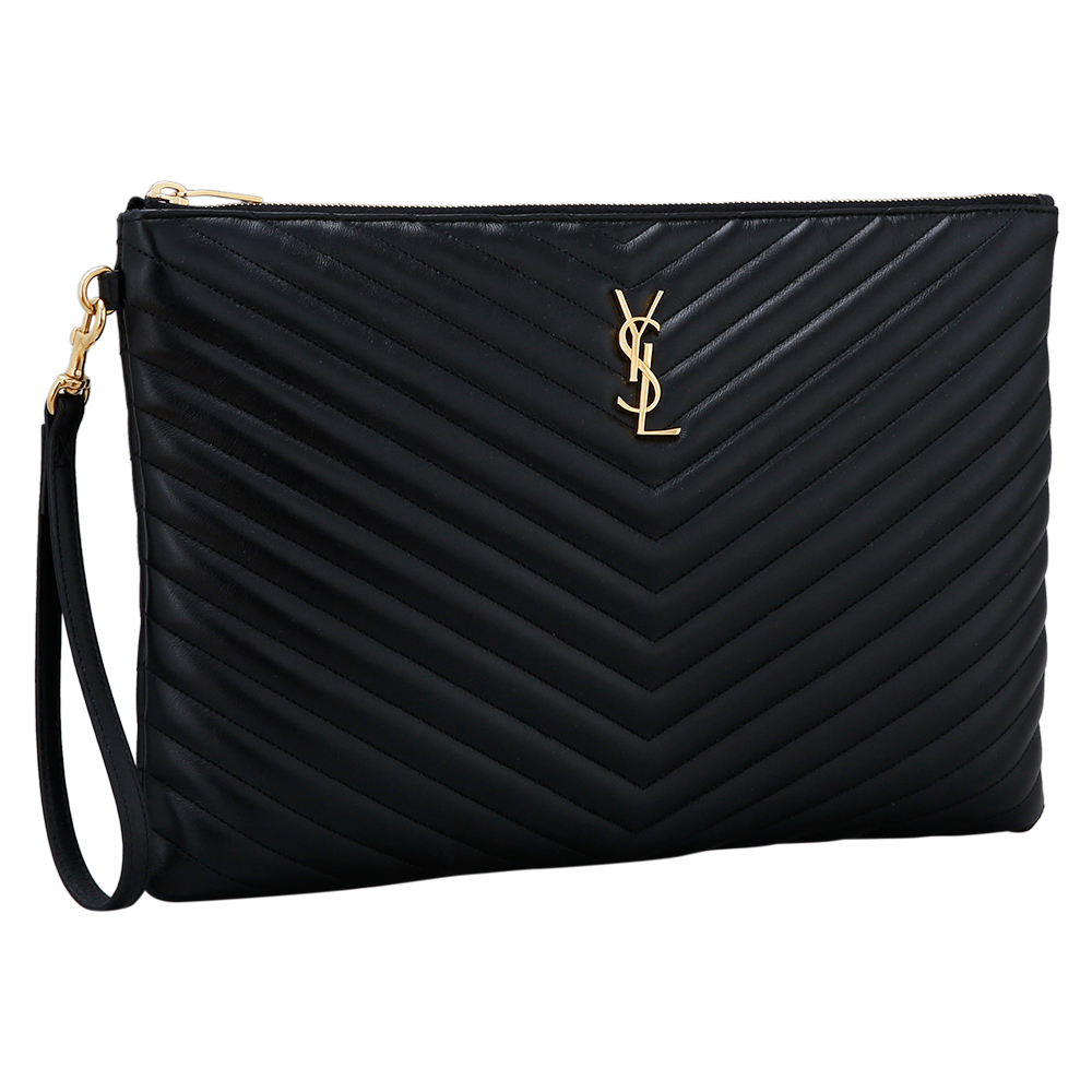 Yves Saint Laurent(USED)생로랑 모노그램 쉐브론 클러치