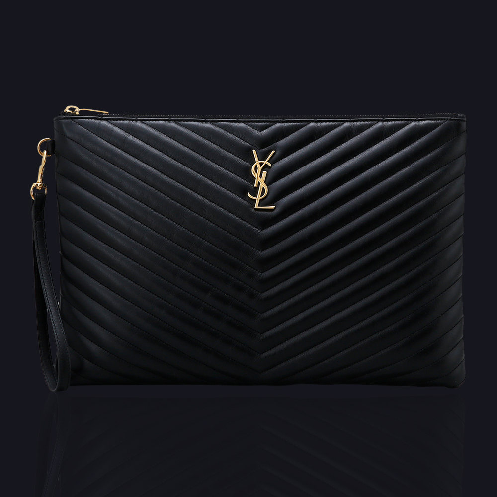 Yves Saint Laurent(USED)생로랑 모노그램 쉐브론 클러치