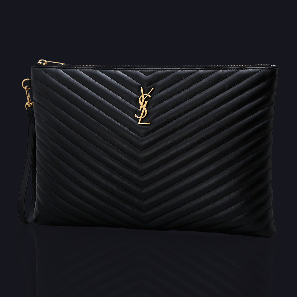Yves Saint Laurent(USED)생로랑 모노그램 쉐브론 클러치