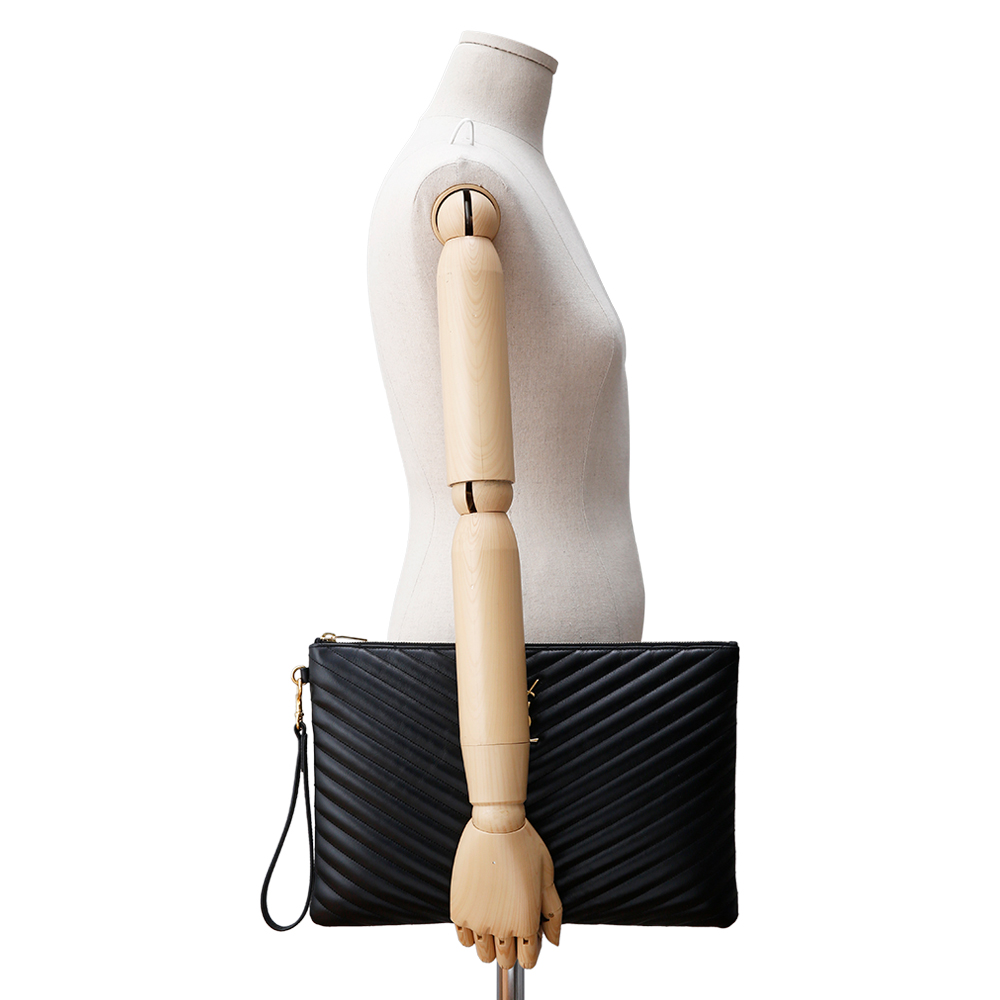 Yves Saint Laurent(USED)생로랑 모노그램 쉐브론 클러치