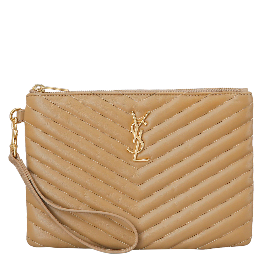 Yves Saint Laurent(USED)생로랑 모노그램 쉐브론 클러치 미듐