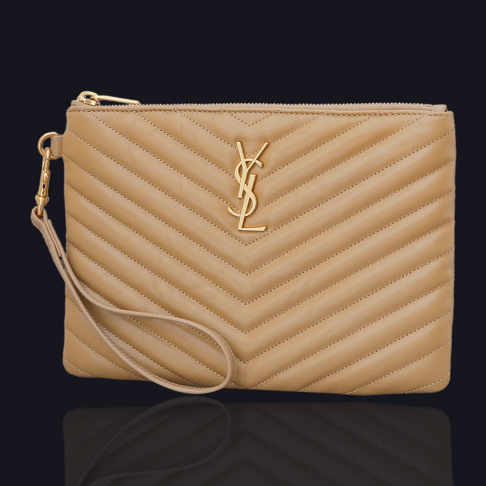 Yves Saint Laurent(USED)생로랑 모노그램 쉐브론 클러치 미듐