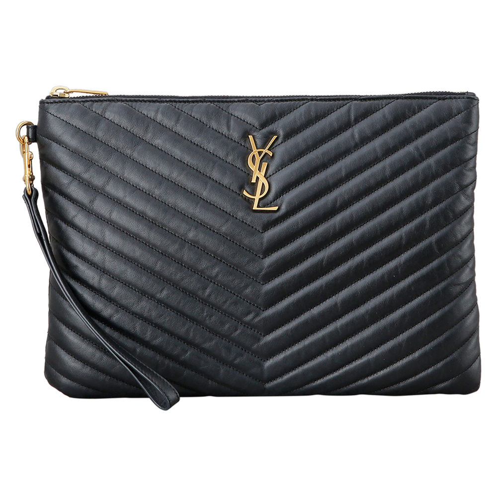 Yves Saint Laurent(USED)생로랑 모노그램 쉐브론 클러치