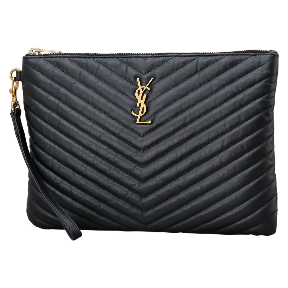 Yves Saint Laurent(USED)생로랑 모노그램 쉐브론 클러치