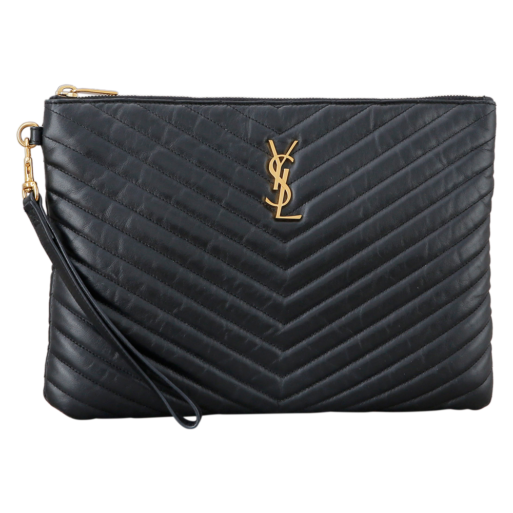 Yves Saint Laurent(USED)생로랑 모노그램 쉐브론 클러치