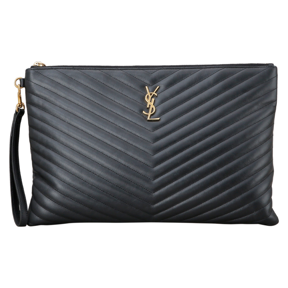 Yves Saint Laurent(USED)생로랑 모노그램 쉐브론 클러치