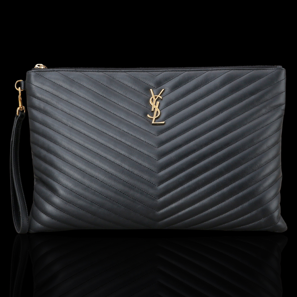 Yves Saint Laurent(USED)생로랑 모노그램 쉐브론 클러치