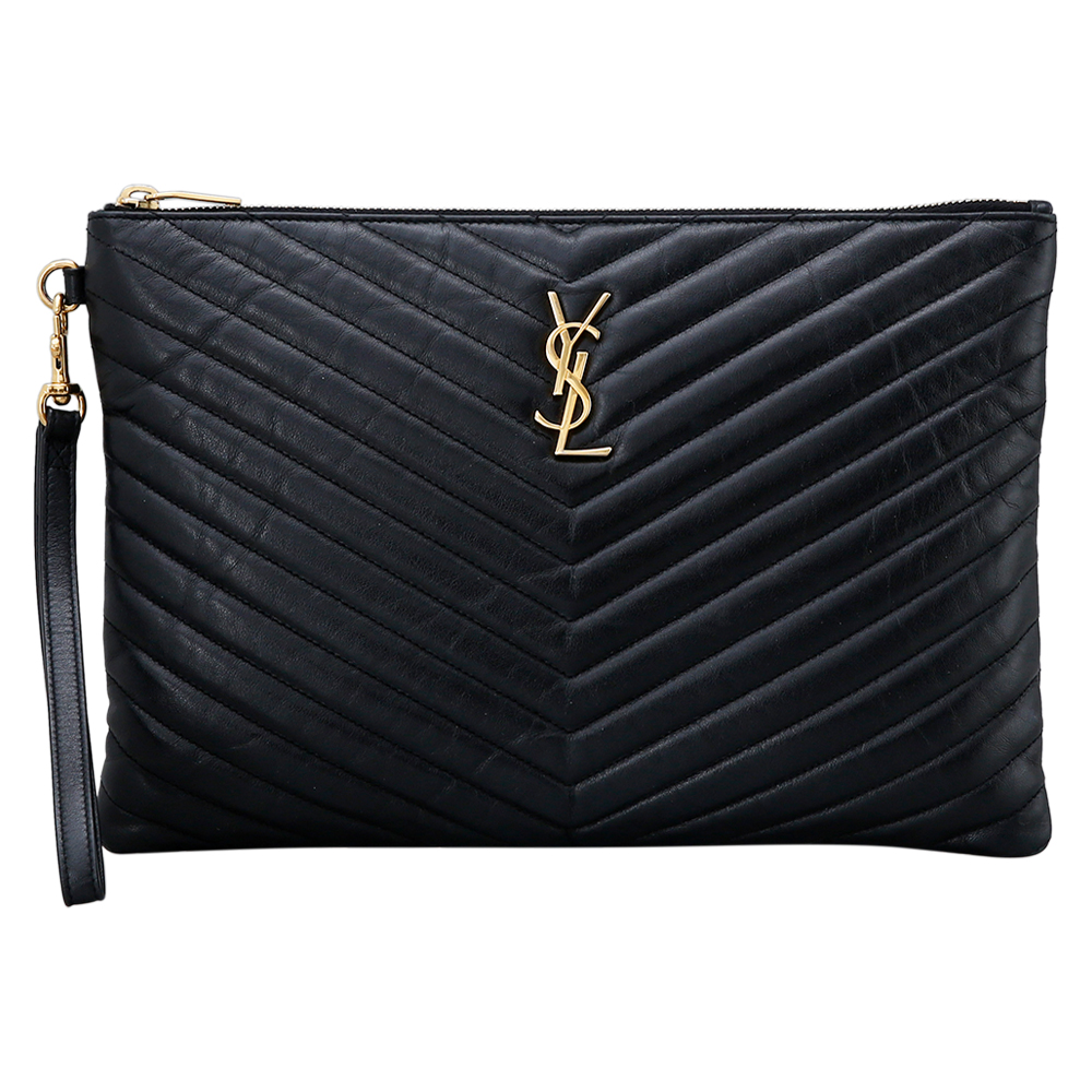 Yves Saint Laurent(USED)생로랑 모노그램 쉐브론 클러치