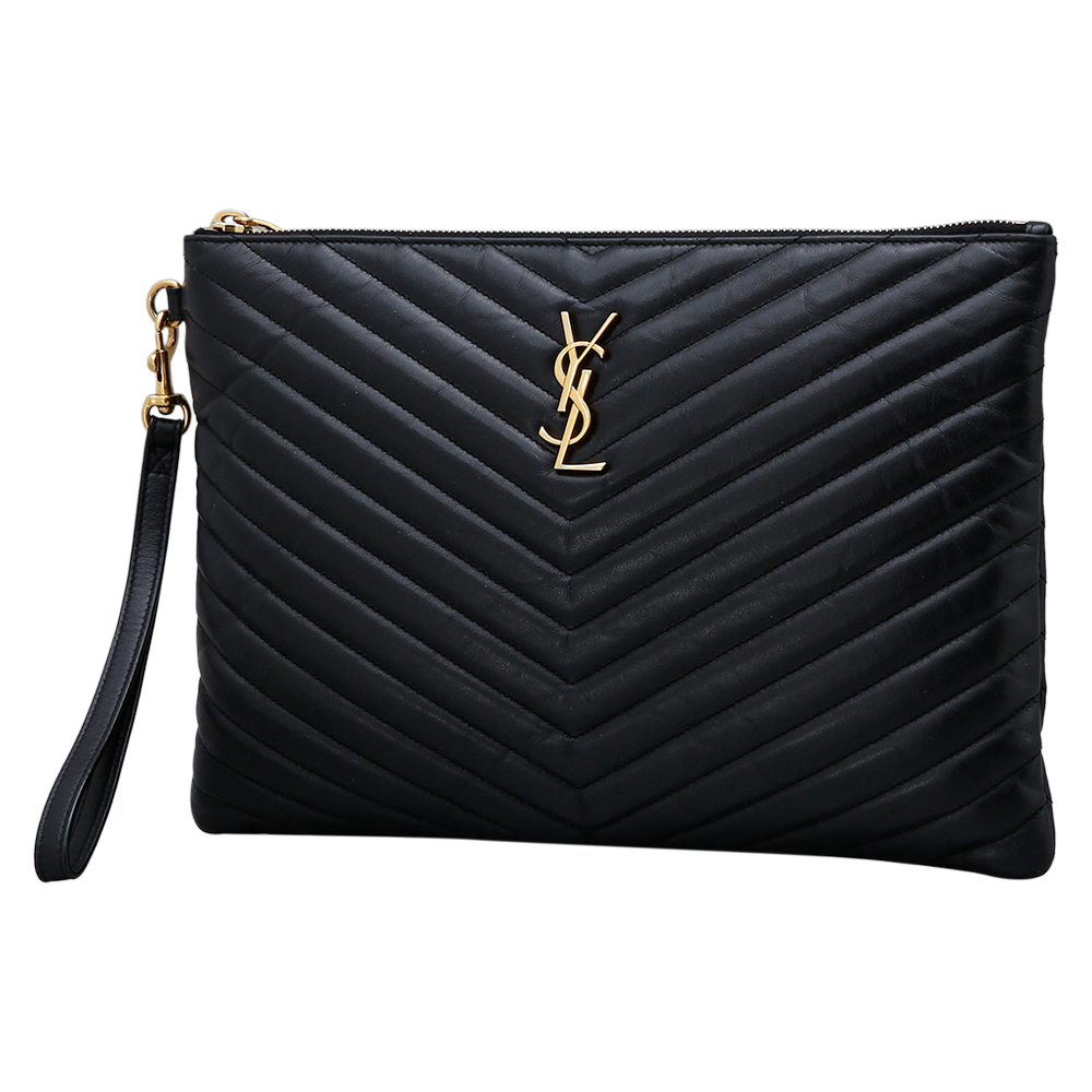 Yves Saint Laurent(USED)생로랑 모노그램 쉐브론 클러치
