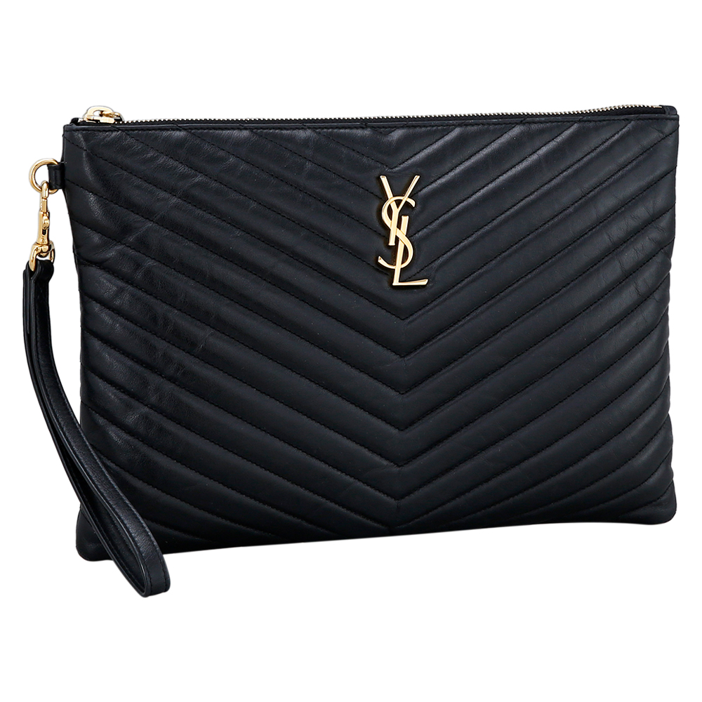 Yves Saint Laurent(USED)생로랑 모노그램 쉐브론 클러치