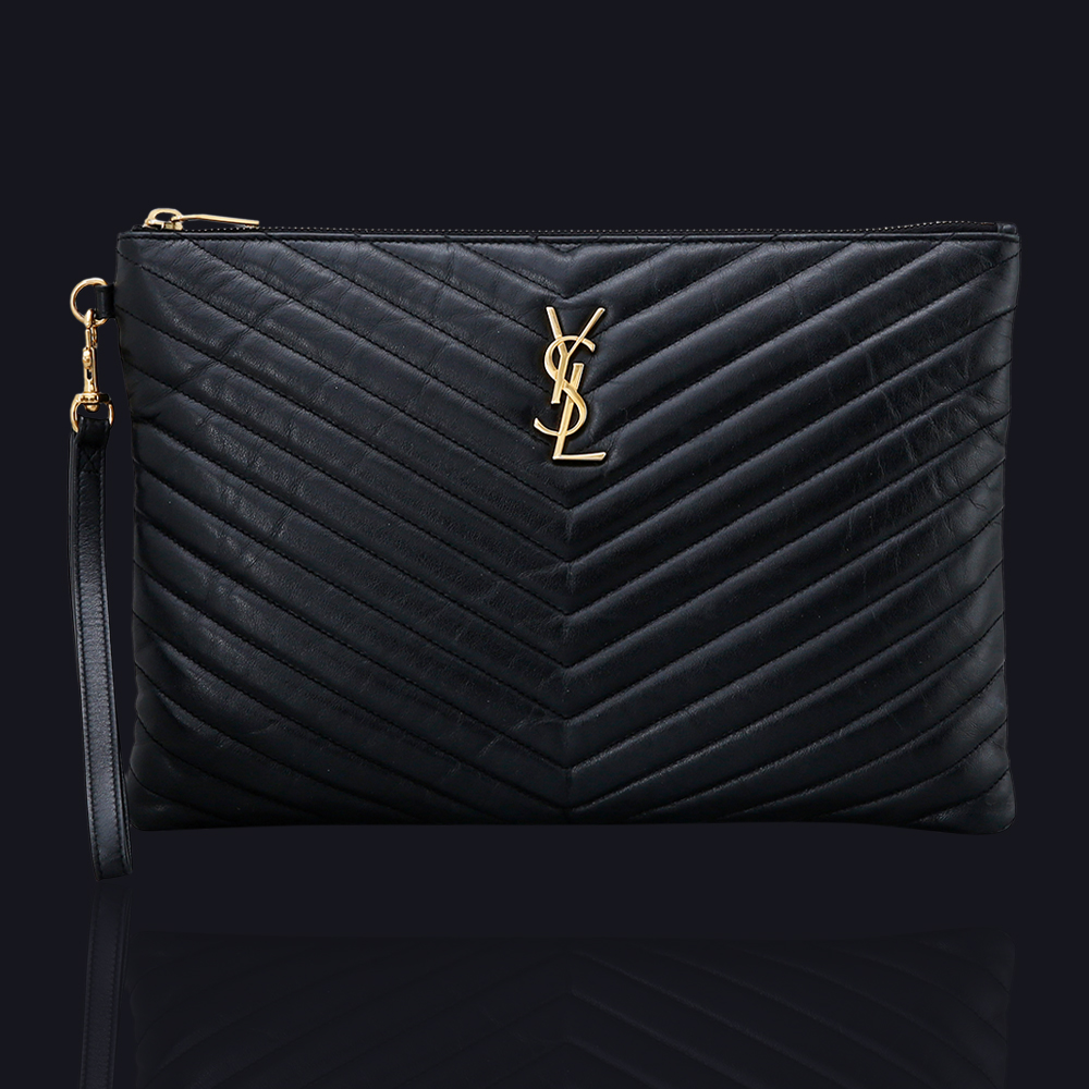 Yves Saint Laurent(USED)생로랑 모노그램 쉐브론 클러치