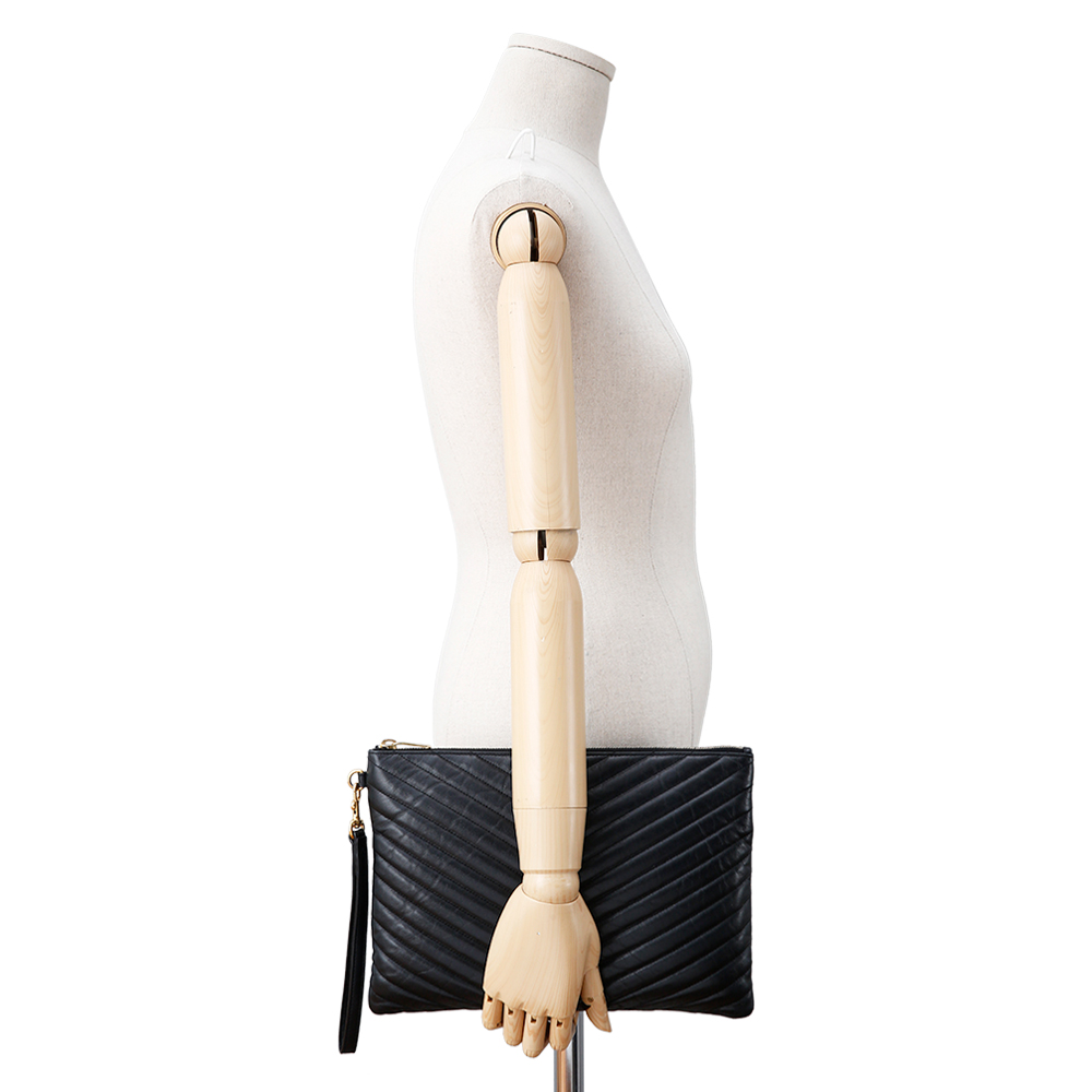 Yves Saint Laurent(USED)생로랑 모노그램 쉐브론 클러치