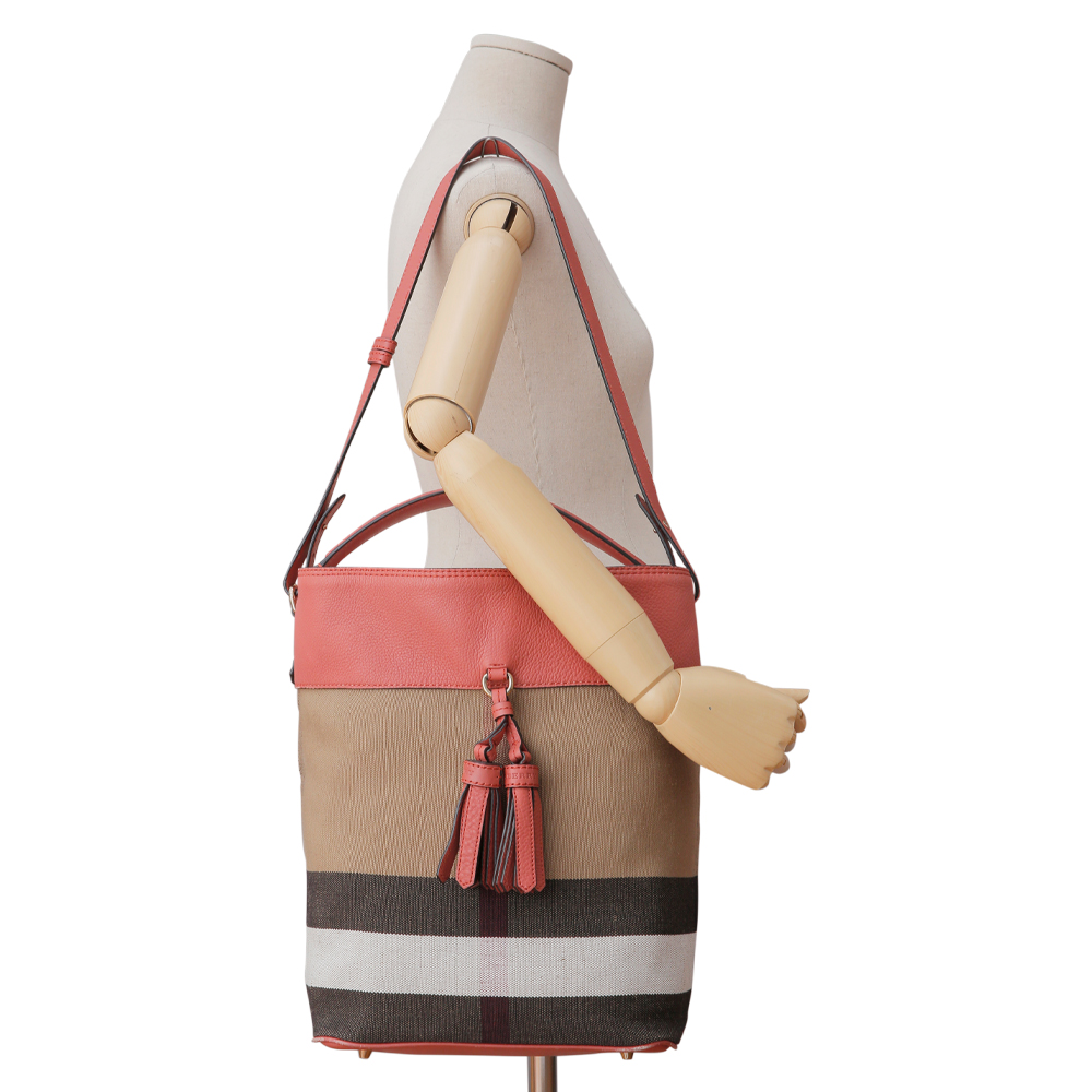 BURBERRY(USED)버버리 캔버스 애쉬비 숄더백