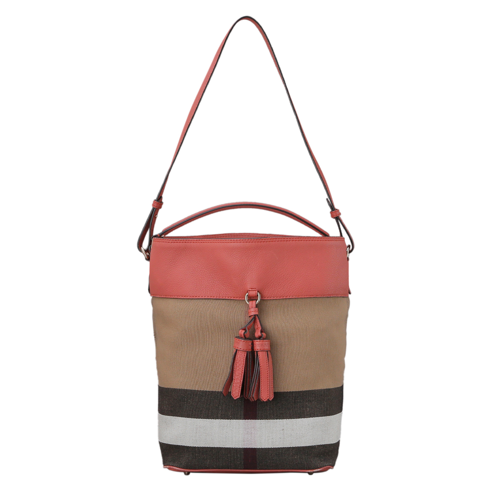 BURBERRY(USED)버버리 캔버스 애쉬비 숄더백