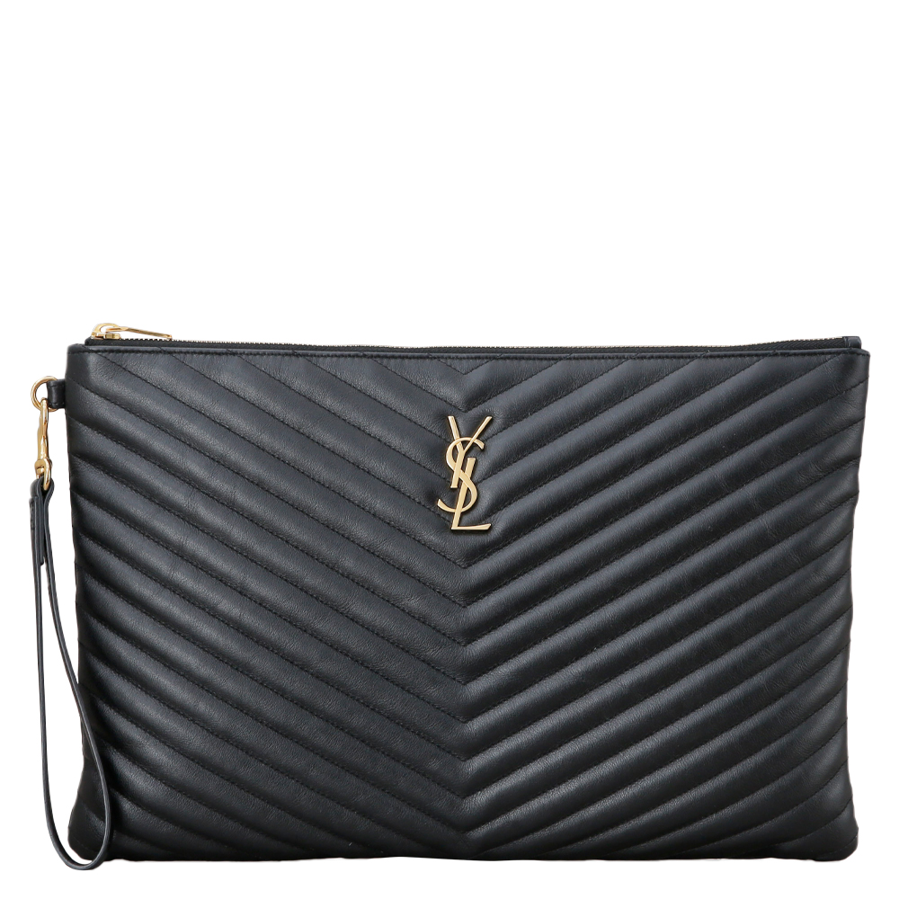 Yves Saint Laurent(USED)생로랑 모노그램 쉐브론 클러치