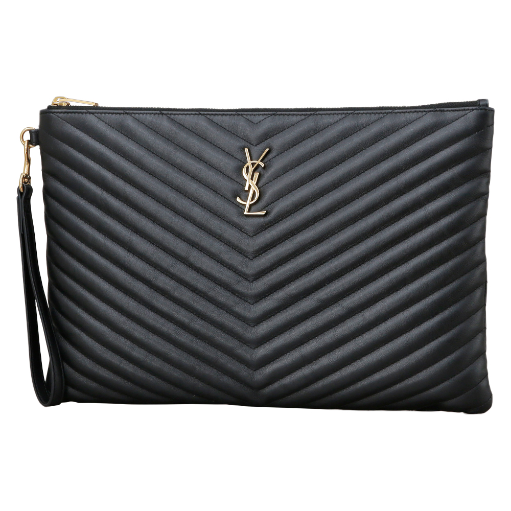Yves Saint Laurent(USED)생로랑 모노그램 쉐브론 클러치