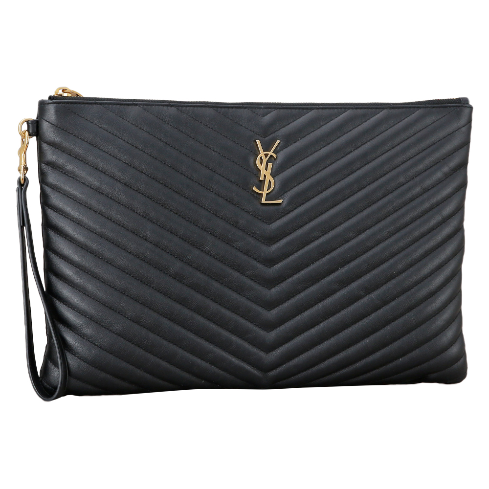 Yves Saint Laurent(USED)생로랑 모노그램 쉐브론 클러치
