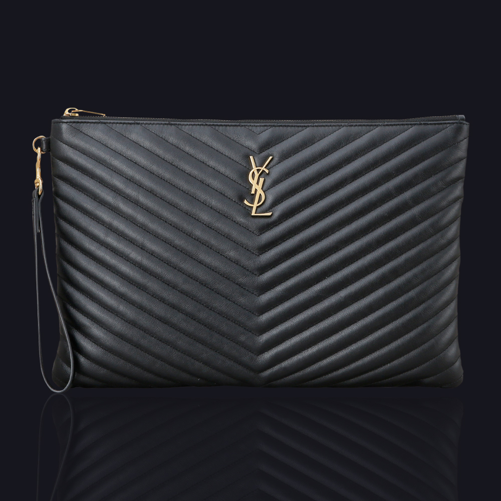 Yves Saint Laurent(USED)생로랑 모노그램 쉐브론 클러치