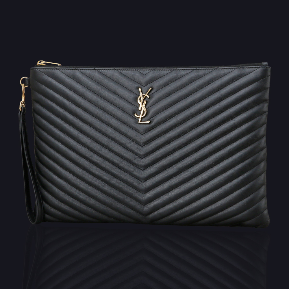 Yves Saint Laurent(USED)생로랑 모노그램 쉐브론 클러치