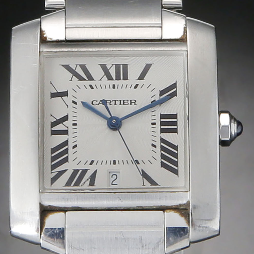 CARTIER(USED)까르띠에 탱크 프랑세스 스틸 라지 오토