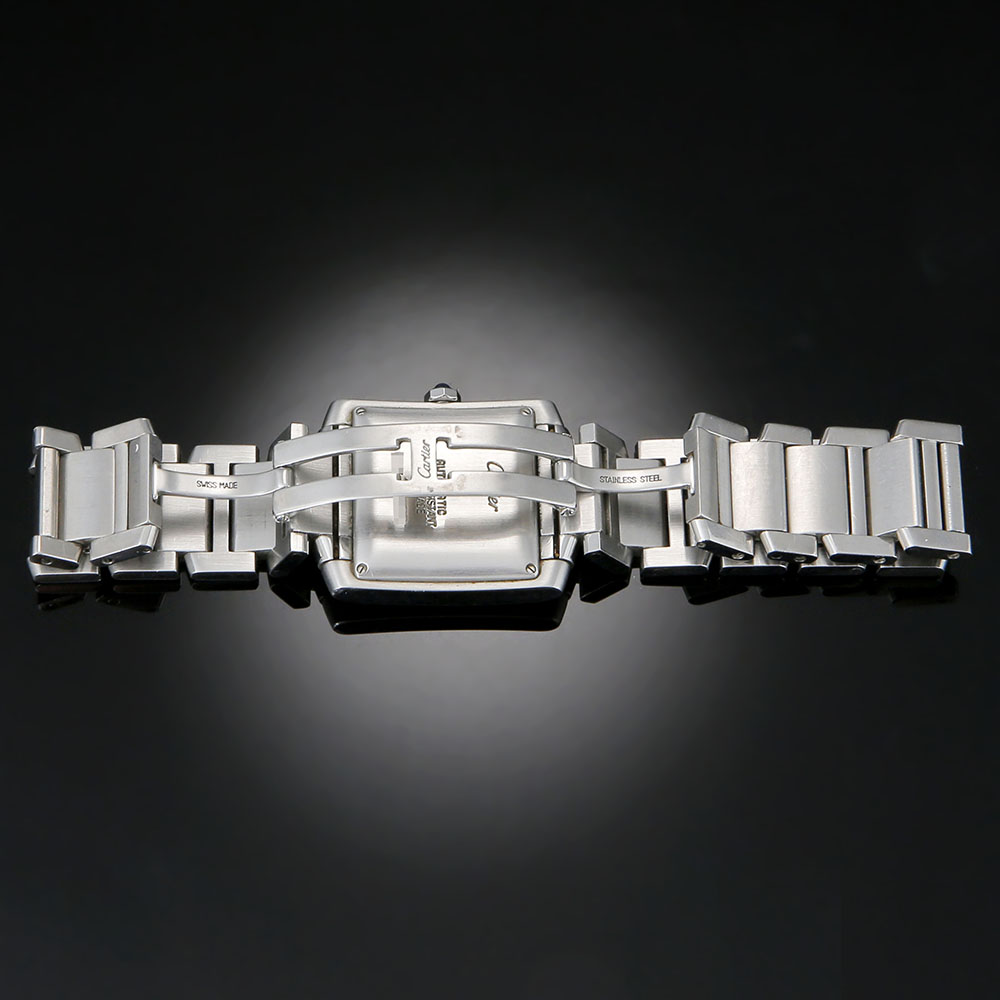 CARTIER(USED)까르띠에 탱크 프랑세스 스틸 라지 오토