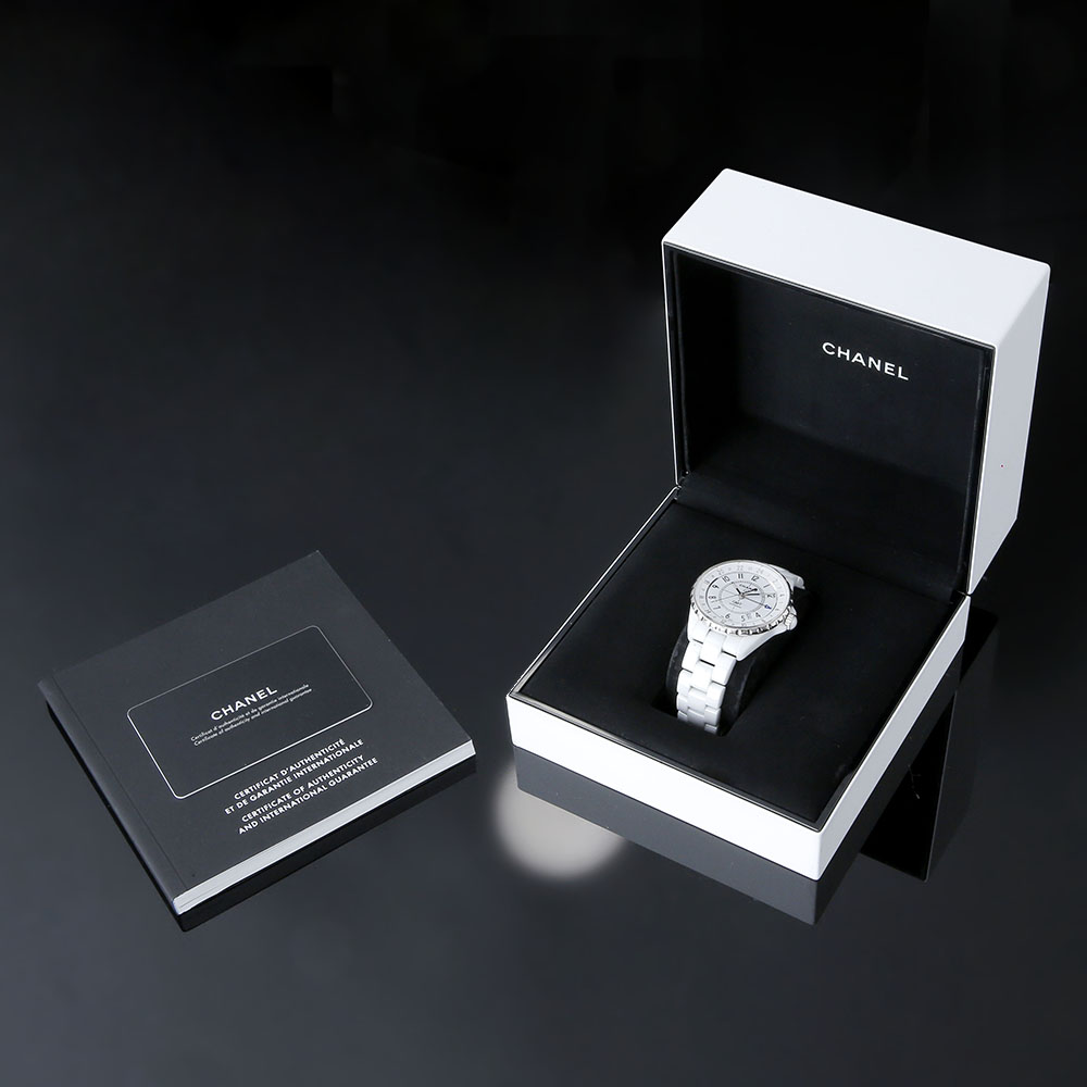 CHANEL(USED)샤넬 J12 화이트 세라믹 오토 H3103