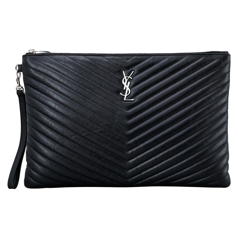 Yves Saint Laurent(USED)생로랑 모노그램 쉐브론 클러치