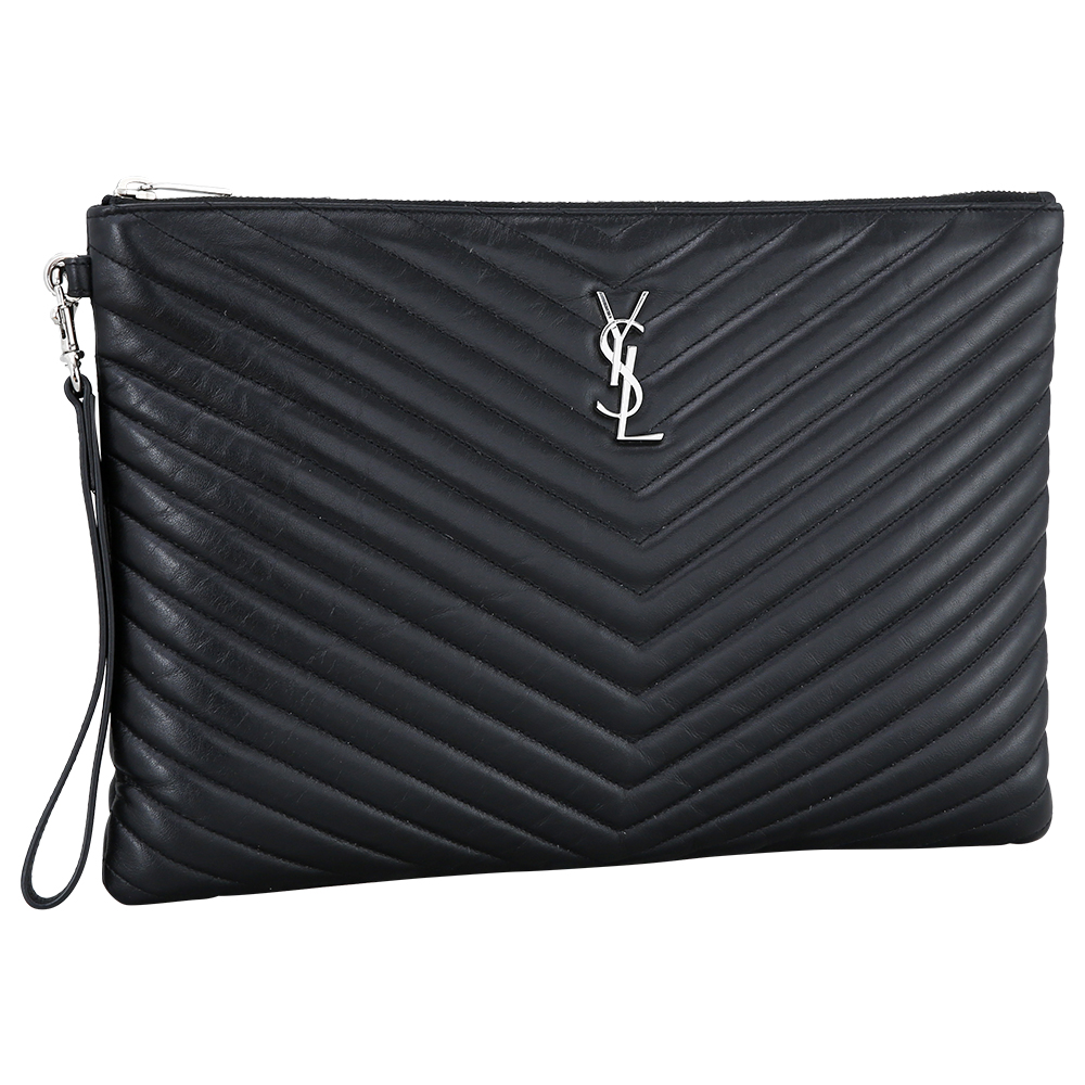 Yves Saint Laurent(USED)생로랑 모노그램 쉐브론 클러치