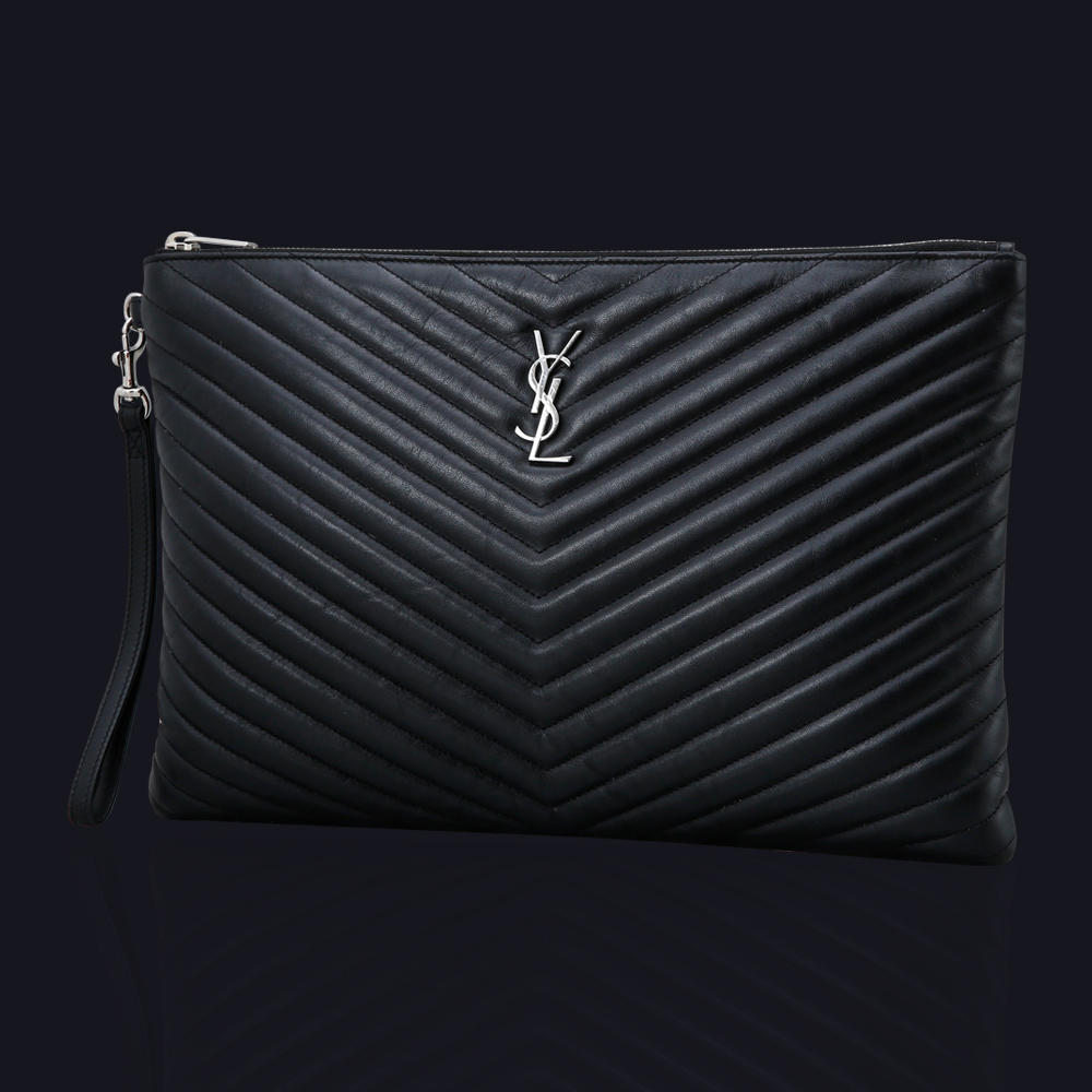 Yves Saint Laurent(USED)생로랑 모노그램 쉐브론 클러치