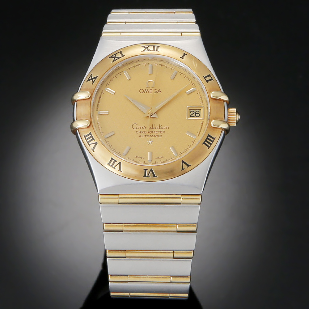 OMEGA(USED)오메가 컨스틸레이션 콤비 풀바 오토