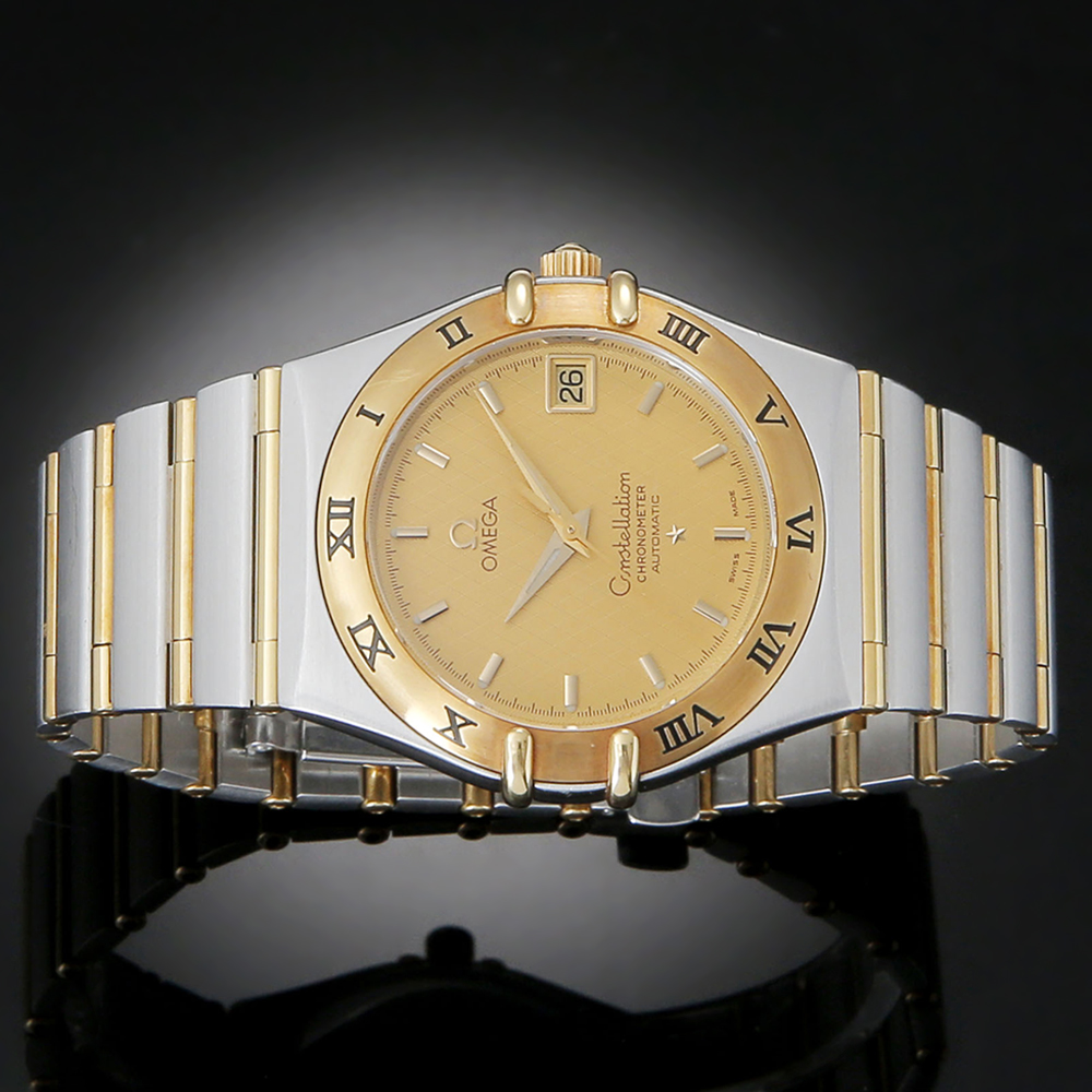 OMEGA(USED)오메가 컨스틸레이션 콤비 풀바 오토