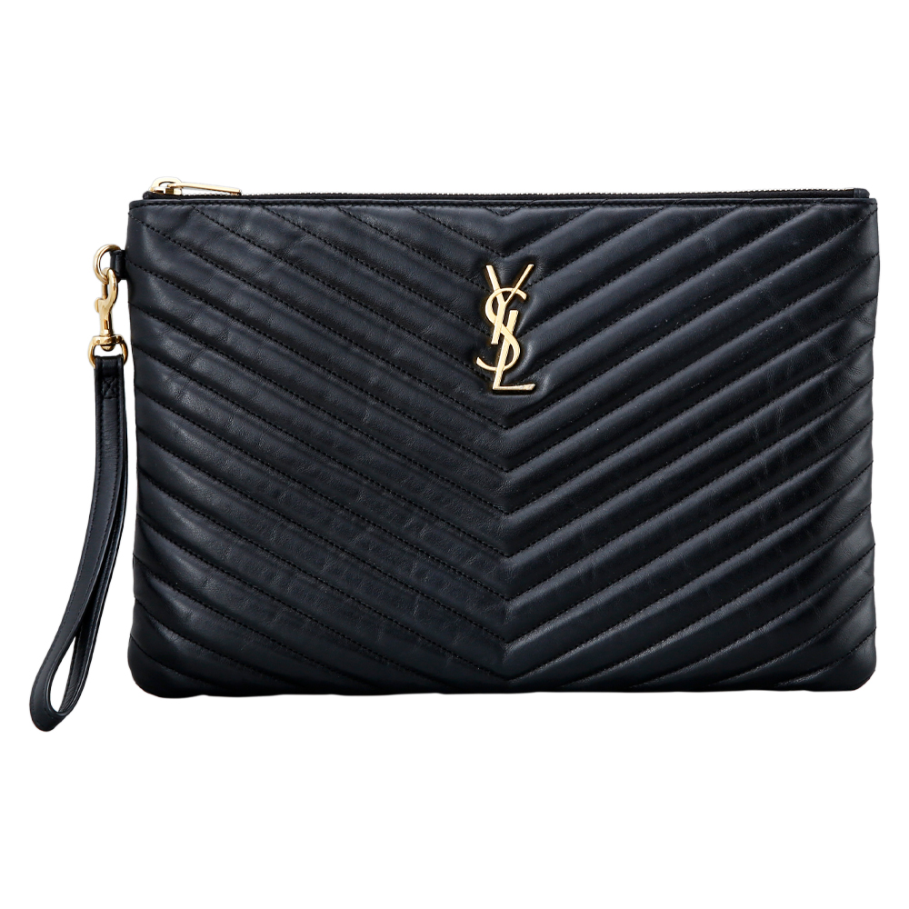 Yves Saint Laurent(USED)생로랑 모노그램 쉐브론 클러치