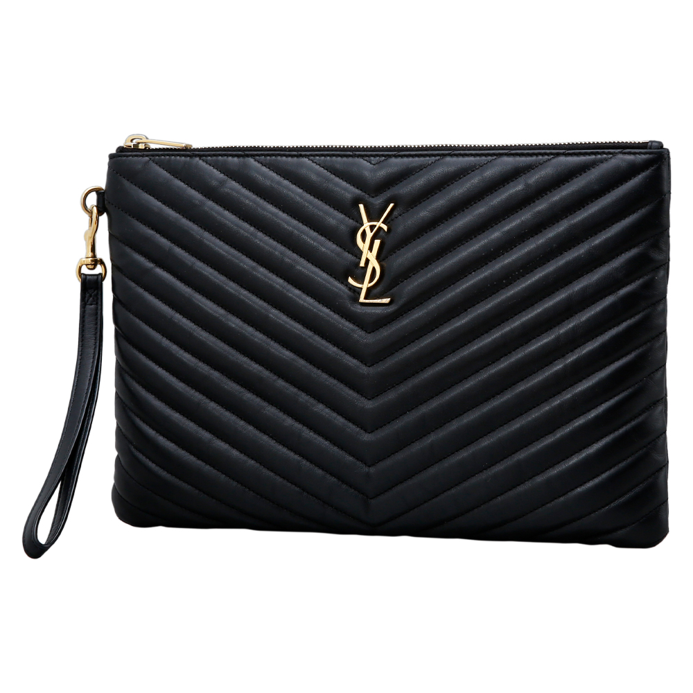 Yves Saint Laurent(USED)생로랑 모노그램 쉐브론 클러치