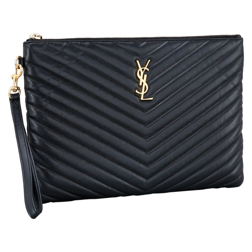 Yves Saint Laurent(USED)생로랑 모노그램 쉐브론 클러치