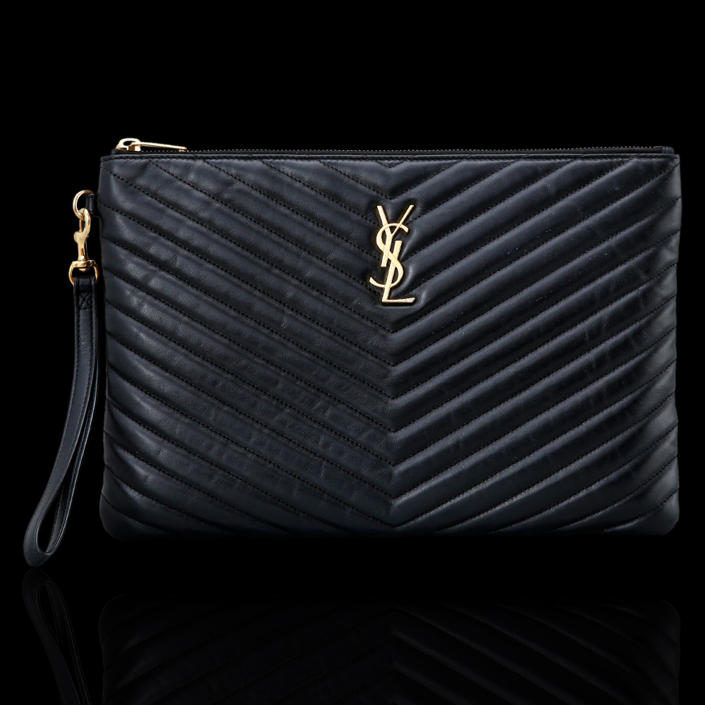 Yves Saint Laurent(USED)생로랑 모노그램 쉐브론 클러치